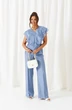 Костюм брючный 6467 голубой Beautiful&Free фото 5