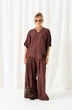 Костюм брючный 6470 шоколад Beautiful&Free фото 3