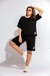 Костюм с шортами 3010 чёрный BegiModa