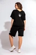 Костюм с шортами 3010 чёрный BegiModa