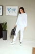 Спортивный костюм 3015 белый BegiModa