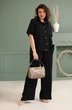 Костюм брючный 3020 черный BegiModa
