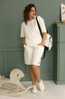 Костюм с шортами 3023 молочный BegiModa