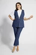 Костюм брючный 3024 темно-синий BegiModa