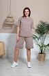Костюм с шортами 3027 коричневый BegiModa