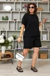 Костюм с шортами 3039 черный BegiModa