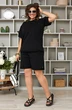 Костюм с шортами 3039 черный BegiModa