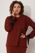Костюм с юбкой 3078 терракот BegiModa