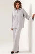 Костюм брючный 3081 серебро BegiModa