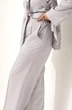 Костюм брючный 3081 серебро BegiModa