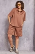 Костюм с шортами 3092 терракот BegiModa