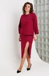 Костюм с юбкой 3105 бордо BegiModa фото 3