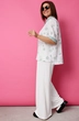 Блузка 4132 шалфей на белом BegiModa