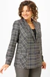 Жакет 412 клетка коричневая-1 БелЭльСтиль фото 4