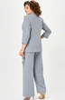 Костюм брючный 412+601 голубая полоска БелЭльСтиль фото 2