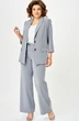 Костюм брючный 412+601 голубая полоска БелЭльСтиль