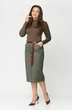 Юбка 598 олива темная БелЭльСтиль фото 3 Юбка 598 олива темная БелЭльСтиль фото 3