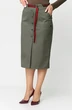 Юбка 598 олива темная БелЭльСтиль фото 5 Юбка 598 олива темная БелЭльСтиль фото 5