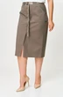 Юбка 598 светло-коричневый БелЭльСтиль фото 4 Юбка 598 светло-коричневый БелЭльСтиль фото 4
