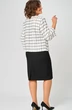 Костюм с юбкой 861+557 бело-черный БелЭльСтиль фото 2