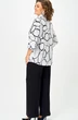 Блузка 877 бело-черный БелЭльСтиль фото 2