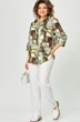 Блузка 877 зеленый дизайн БелЭльСтиль фото 3