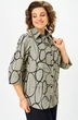 Блузка 877 олива-черный БелЭльСтиль фото 3