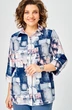 Блузка 877 синий дизайн БелЭльСтиль фото 4