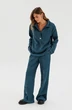 Костюм брючный 1109-1 бирюзовый COCKTAIL фото 3