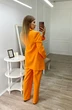 Костюм брючный 0210-1 оранжевый Continental Fashion