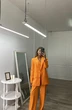 Костюм брючный 0210-1 оранжевый Continental Fashion