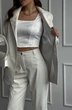 Костюм брючный 1210-2 молочный Continental Fashion