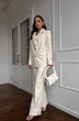 Костюм брючный 1210-2 молочный Continental Fashion