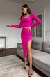 Костюм с юбкой 1310 фуксия Continental Fashion