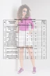 Костюм с шортами 2837 белый + фуксия DOGGI