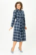 Платье 5520-1 синяя клетка Дали фото 3
