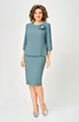 Костюм с юбкой 7055-2 морская волна Дали