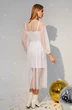 Костюм с платьем 9104 белый Daloria
