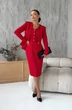 Костюм с платьем 2106 красный DilanaVIP