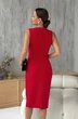 Костюм с платьем 2106 красный DilanaVIP фото 4