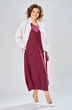 Костюм с платьем 2036 бордо Diamant