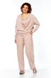 Костюм брючный 2144 пудра Diamant