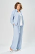 Костюм брючный 2166 голубой Diamant