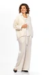 Костюм брючный 2166 молочно-бежевый Diamant