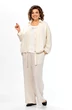 Костюм брючный 2166 молочно-бежевый Diamant фото 3