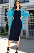 Костюм с платьем 1603 бирюза Diva