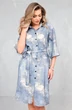 Платье 1733-6 голубой + серый Erika фото 4