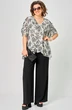 Блузка 198-1 принт листики EVA GRANT фото 4