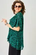 Блузка 198-1 принт изумруд EVA GRANT фото 4