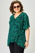 Блузка 198-1 принт изумруд EVA GRANT фото 3